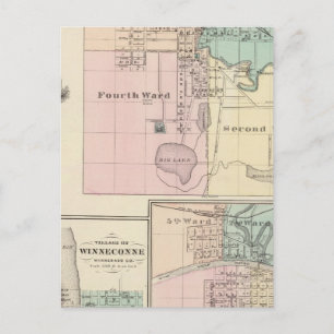 Stadt Waupaca, Dorf Winneconne Postkarte