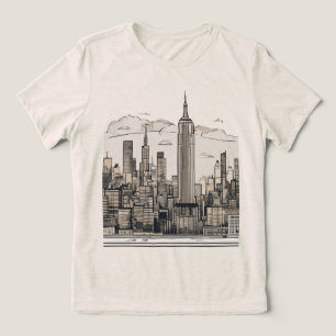 "Stadt - Wo Träume Touch der Skyline" Tri-Blend Shirt
