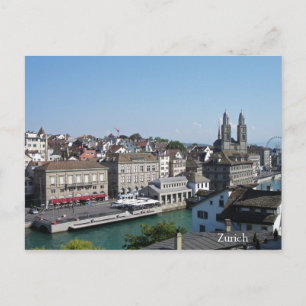 Stadt Zürich Postkarte