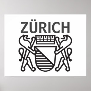 Stadt Zürich, SCHWEIZ Poster
