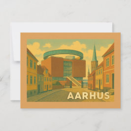 Stadtansicht Aarhus Dänemark Postkarte