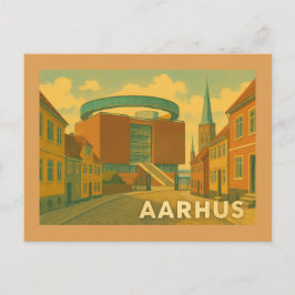 Stadtansicht Aarhus Dänemark Postkarte