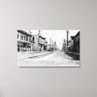 Stadtansicht auf Skagway, Alaska-Foto