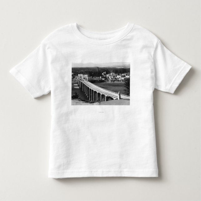 Stadtansicht Florenz, Oregon und Siuslaw Brücke Kleinkind T-shirt (Vorderseite)