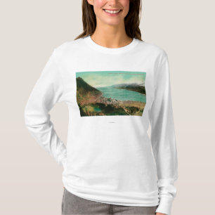 Stadtansicht Juneau, Alaska mit Treadwell Bergwerk T-Shirt