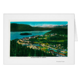 Stadtansicht von Cordova, Alaska, Cordova, AK