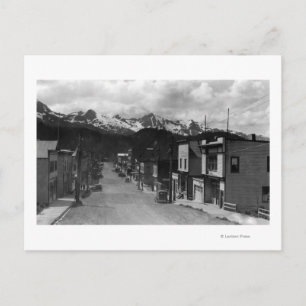 Stadtansicht von Cordova, Alaska-Foto Postkarte