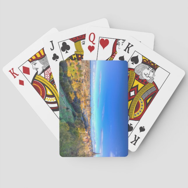 Stadtansicht von Edinburgh Spielkarten (Rückseite)