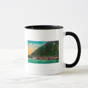 Stadtansicht von Juneau, AlaskaJuneau, AK 2 Tasse