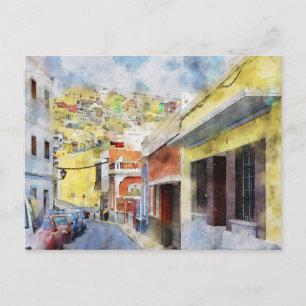 Stadtansicht von Las Palmas de Gran Canaria. Postkarte