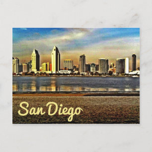 Stadtansicht von San Diego 1 Postkarte