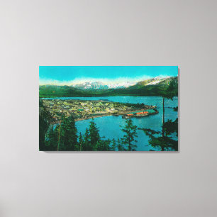 Stadtansicht von Seward, AlaskaSeward, AK Leinwanddruck