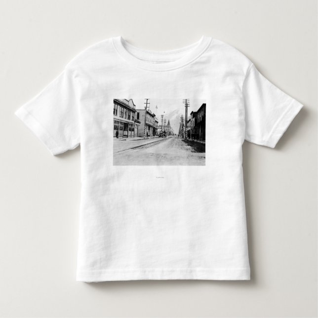 Stadtansicht von Skagway, Alaska-Fotografie Kleinkind T-shirt (Vorderseite)