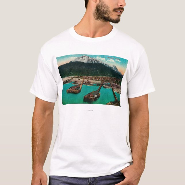 Stadtansicht von Skagway, AlaskaSkagway, AK T-Shirt (Vorderseite)