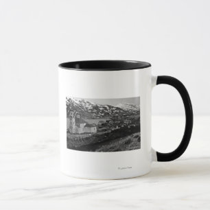 Stadtansicht von Unalaska, Alaska-Fotografie Tasse