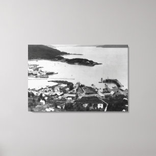 Stadtansicht von Wrangell, Alaska-Foto Leinwanddruck