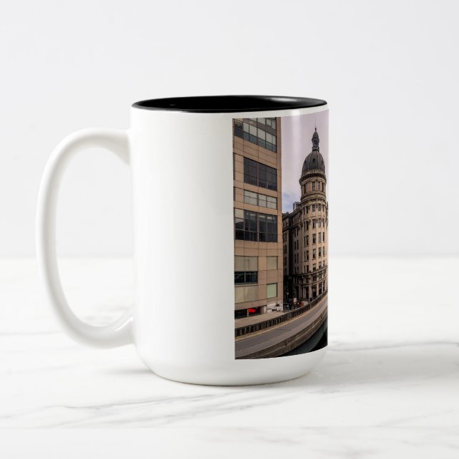 Stadtansicht Zweifarbige Tasse (Links)