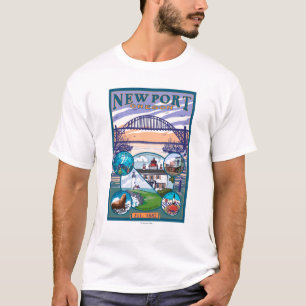 Stadtansichten - Newport, Oregon T-Shirt