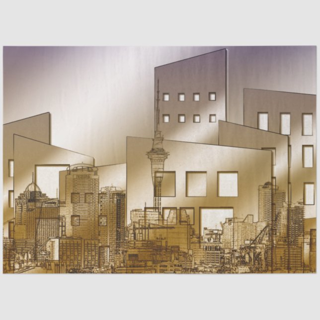 Stadtarchitektur 2 Dekoupage Tissue Paper Seidenpapier (Vorderseite)