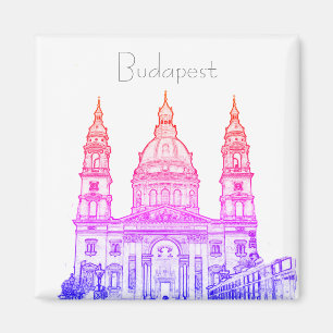 Stadtarchitektur Budapest Ungarn Magnet
