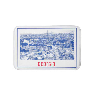 Stadtarchitektur Tiflis Georgia Badematte
