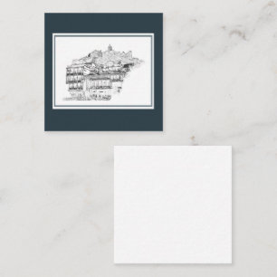 Stadtarchitektur Tiflis Georgia Begleitkarte