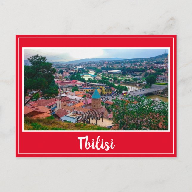 Stadtarchitektur Tiflis Georgia Postkarte (Vorderseite)