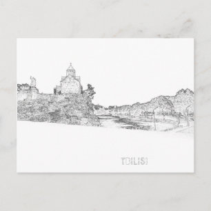 Stadtarchitektur Tiflis Georgia Postkarte