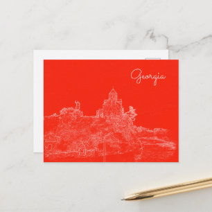 Stadtarchitektur Tiflis Georgia Sketch Postkarte