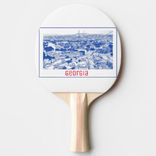 Stadtarchitektur Tiflis Georgia Tischtennis Schläger