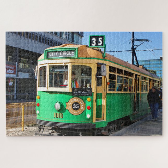 Stadtbahn, Melbourne, Victoria, Australien Puzzle (Horizontal)