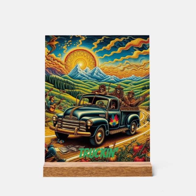 Stadtbesichtigung Acrylschild (Vorderseite)