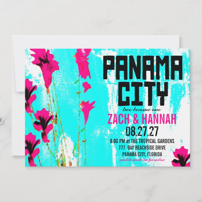 STADTBESTIMMUNG IN PANAMA EINLADUNG (Vorderseite)
