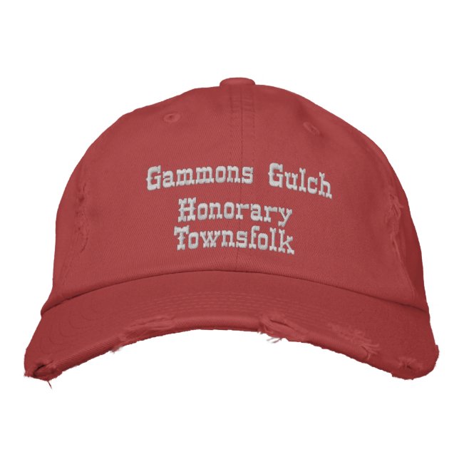 Stadtbewohner von Arizona Gammons Gulch Bestickte Baseballkappe (Vorderseite)