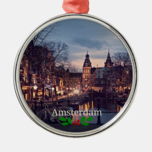 Stadtbild Amsterdam Ornament Aus Metall