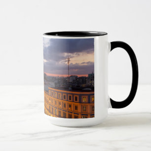 Stadtbild bei Sonnenuntergang, Havanna, Kuba Tasse