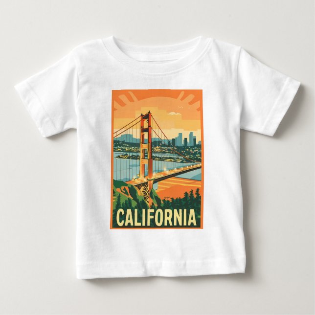 Stadtbild California Blickfang Vector Design Baby T-shirt (Vorderseite)