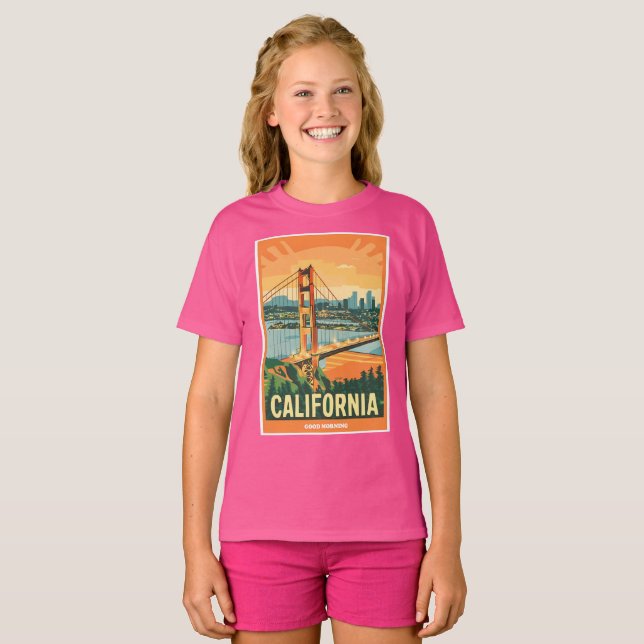 Stadtbild California Blickfang Vector Design T-Shirt (Vorne ganz)