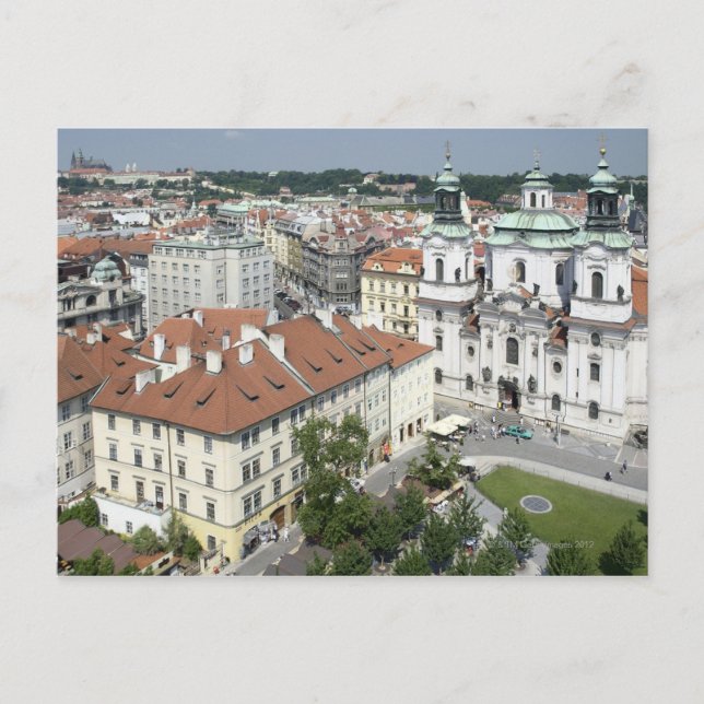 Stadtbild des historischen Prag, Tschechische Repu Postkarte (Vorderseite)