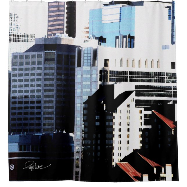 Stadtbild-Duschvorhang Duschvorhang (Vorderseite)