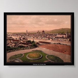 Stadtbild, Florenz, Italien Poster