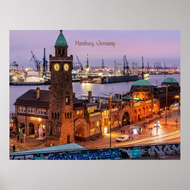 Stadtbild Hamburg Poster (Vorne)