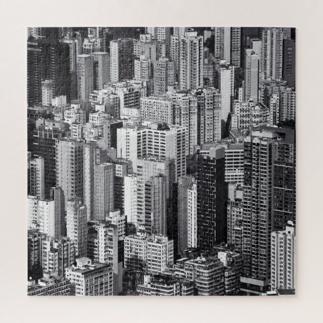 Stadtbild Hongkong: Urban Scene 2015 Puzzle (Vertikal)