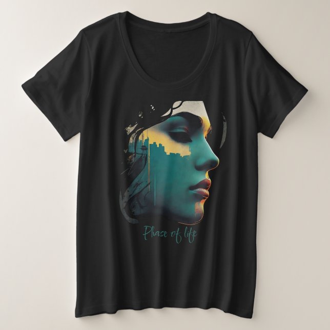 Stadtbild Kunst Plus-Größe T-Shirt | Urban Style S (Design vorne)