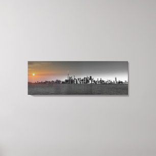 Stadtbild Leinwand Poster breit