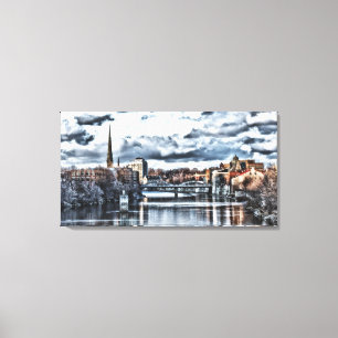 Stadtbild Leinwanddruck