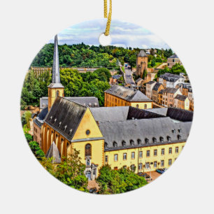 Stadtbild Luxemburg Keramik Ornament