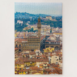 Stadtbild mit Palazzo Vecchio, Florenz, Italien Puzzle