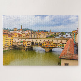 Stadtbild mit Ponte Vecchio, Florenz, Italien Puzzle