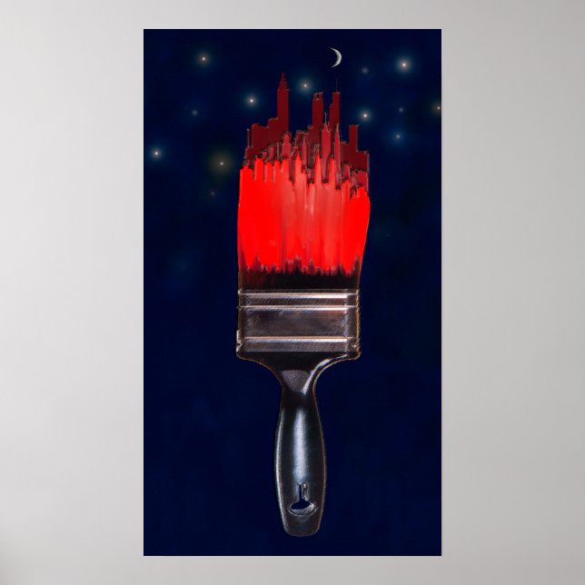 Stadtbild rot poster (Vorne)